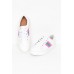 Pepe White Pink Stripe Leather Sneaker